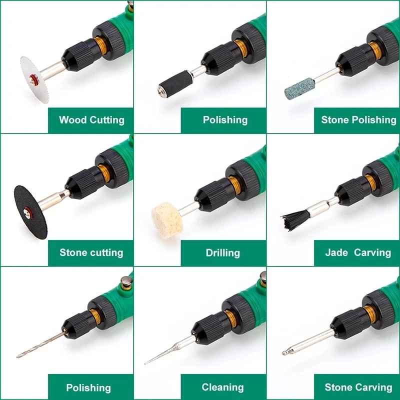 100V~240V Mini Electric Drill Power Tools Multifunctional Grinder 3-Speed Engraving Pen with Grinding Accessories Set for Dremel thumbnail 6