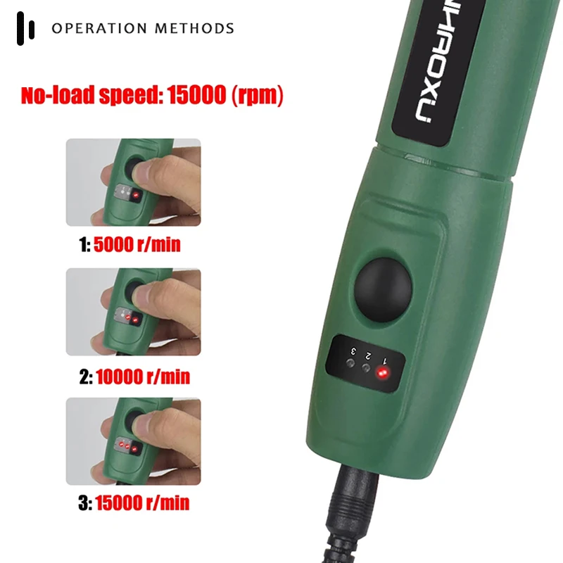100V~240V Mini Electric Drill Power Tools Multifunctional Grinder 3-Speed Engraving Pen with Grinding Accessories Set for Dremel thumbnail 4