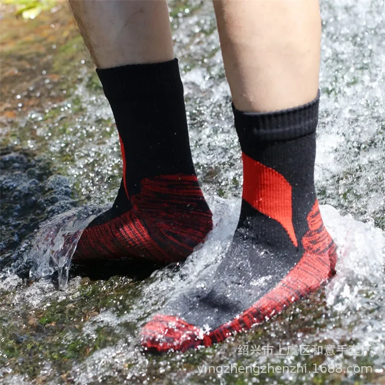 Waterproof Socks Breathable Outdoor Waterproof Hiking Wading Camping Winter Skiing Sock Riding Snow Warm Waterproof Socks thumbnail 3