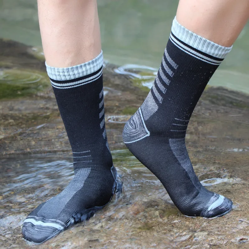 Waterproof Socks Breathable Outdoor Waterproof Hiking Wading Camping Winter Skiing Sock Riding Snow Warm Waterproof Socks thumbnail 4