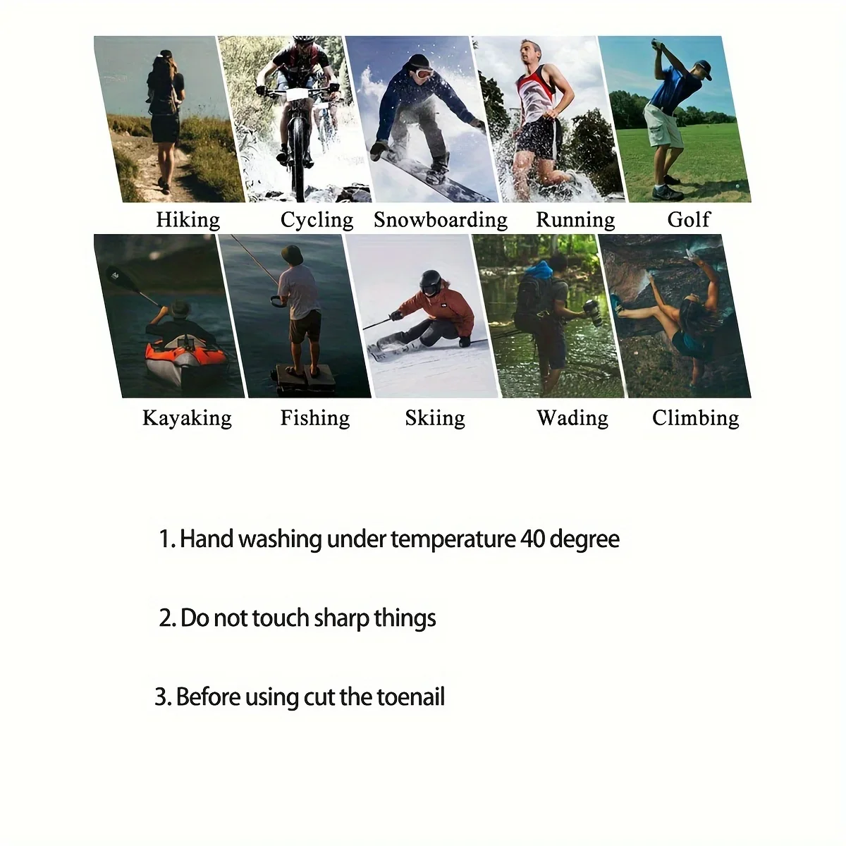 Waterproof Socks Breathable Outdoor Waterproof Hiking Wading Camping Winter Skiing Sock Riding Snow Warm Waterproof Socks thumbnail 2