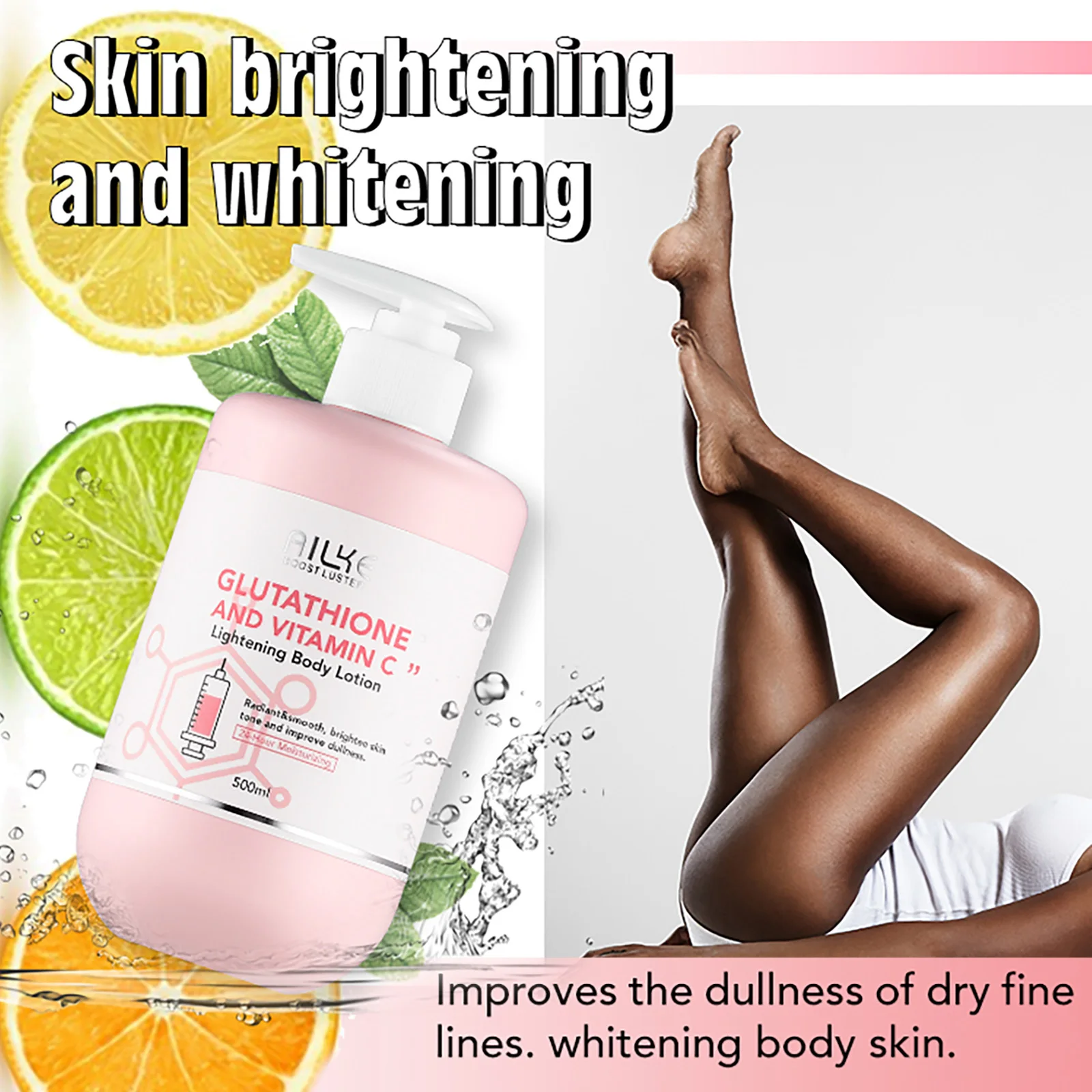AILKE Whitening Moisturizing Korean Facial And Body Lotion, Reduce Melanin Wrinkles, Vitamin C Dark Spots Remove Skin Care Cream thumbnail 2