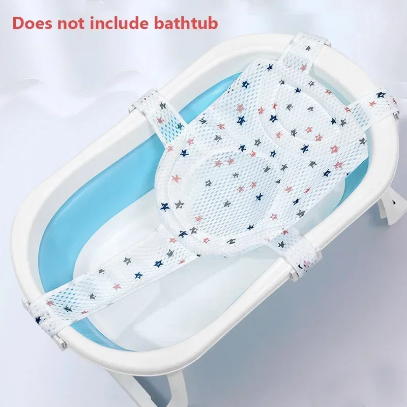 Portable Baby Bathtub Pad Ajustable Bath Tub Shower Cushion Newborn Support Seat Mat Foldable Baby Bath Seat Floating Water Pad thumbnail 6