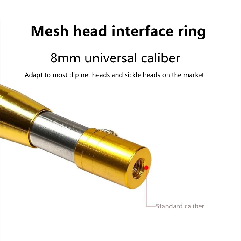 1.5m/1.7m/1.9m/2.1m/2.5m head ring five-claw harpoon spear rod fish dip net telescopic stainless steel outdoor fishing tool thumbnail 4