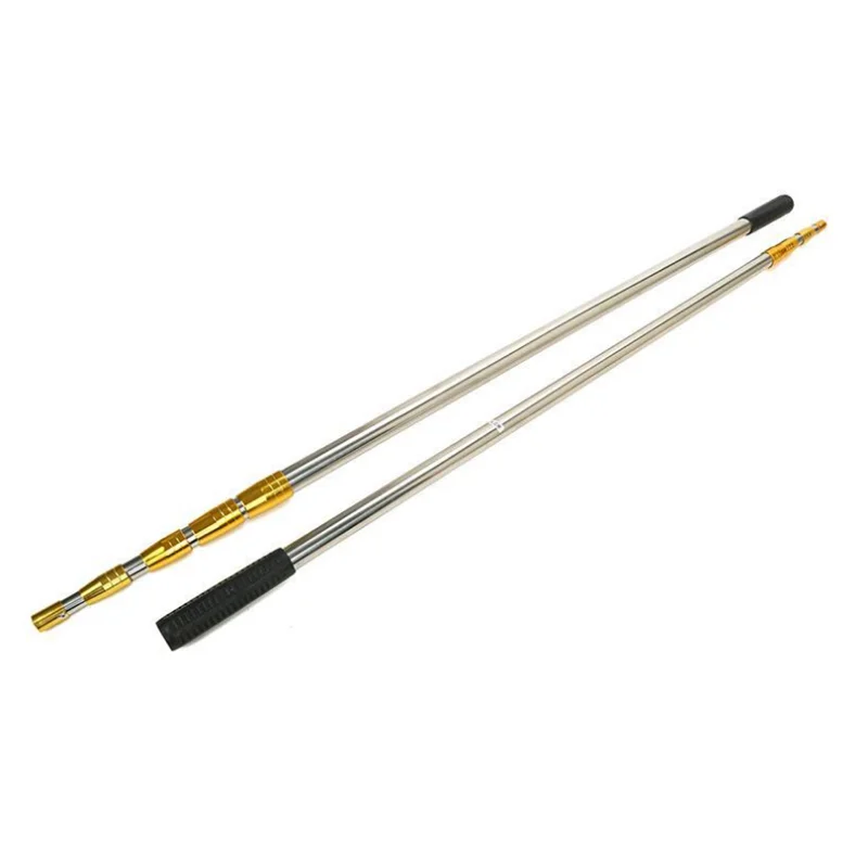 1.5m/1.7m/1.9m/2.1m/2.5m head ring five-claw harpoon spear rod fish dip net telescopic stainless steel outdoor fishing tool thumbnail 5