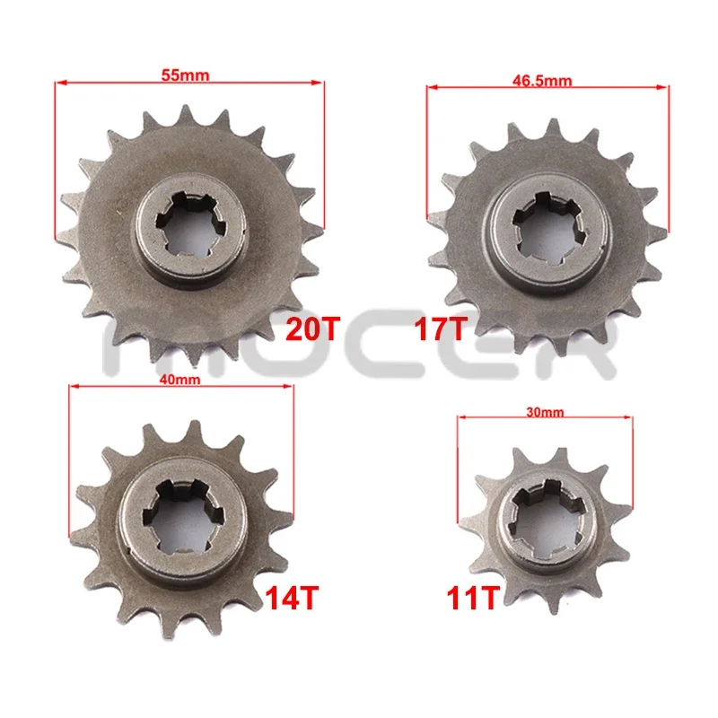 1 Set T8F Clutch Drum Gear Box Sprocket with chain for 33cc-49cc Ty Rod II Go Kart Mini Moto Dirt Bike Scooter Xtreme ATV buggy thumbnail 5