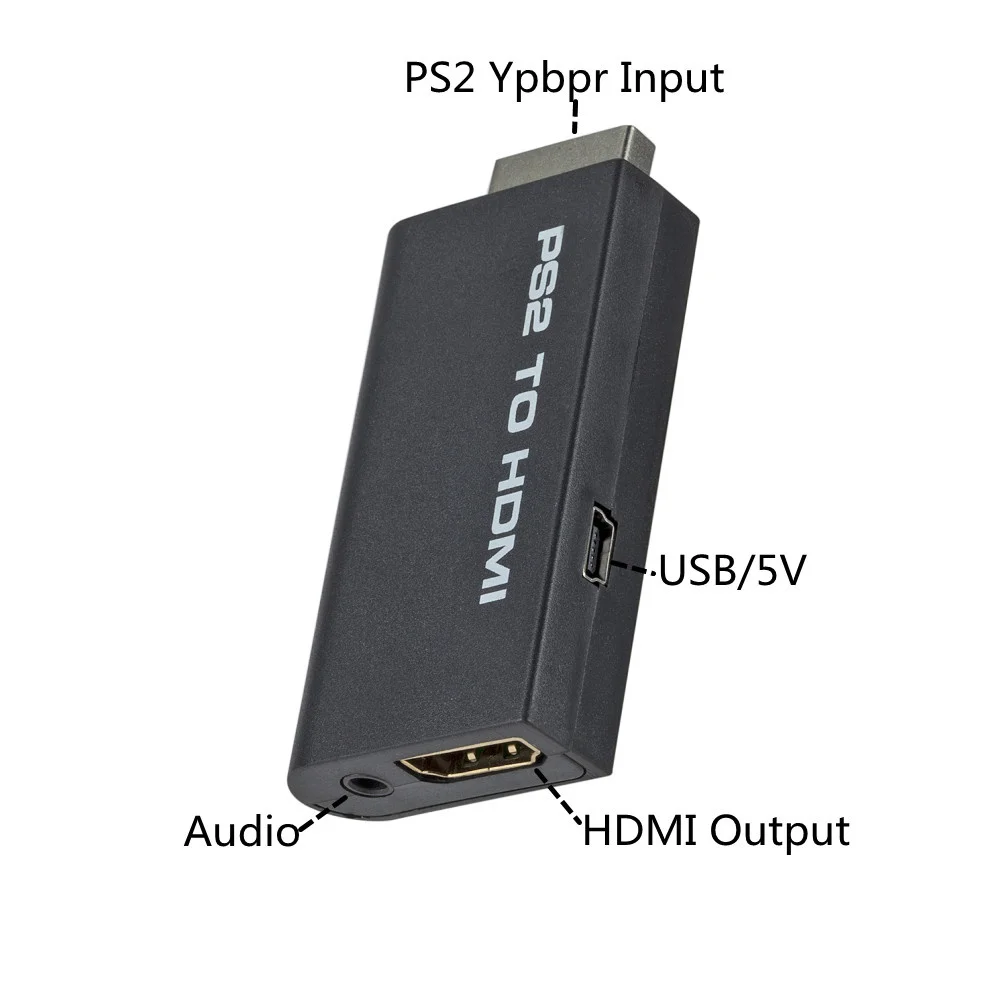 LccKaa PS2 to HDMI-compatible Audio Video Converter Adapter 480i/480p/576i with 3.5mm Audio Output for All PS2 Display Modes thumbnail 3