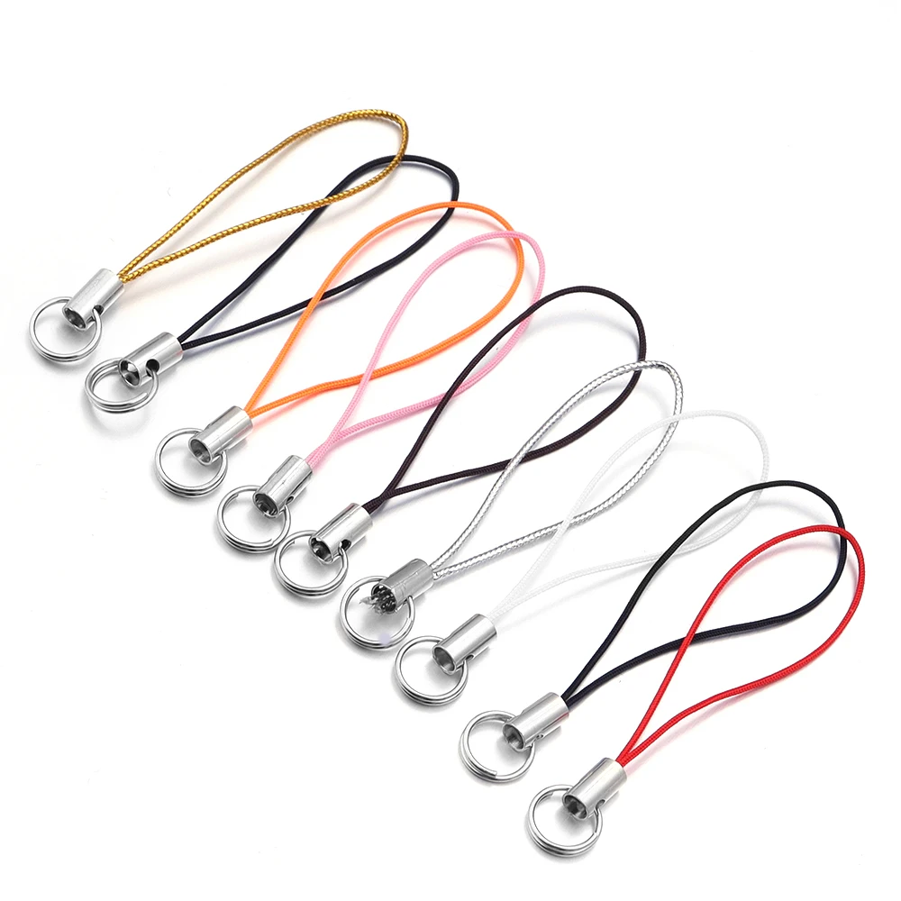50pcs/lot Hand Wrist Lanyard String Short Grip Lanyard Mobile Phone Strap for USB Flash Drive Keychain ID Badge Holder DIY thumbnail 4