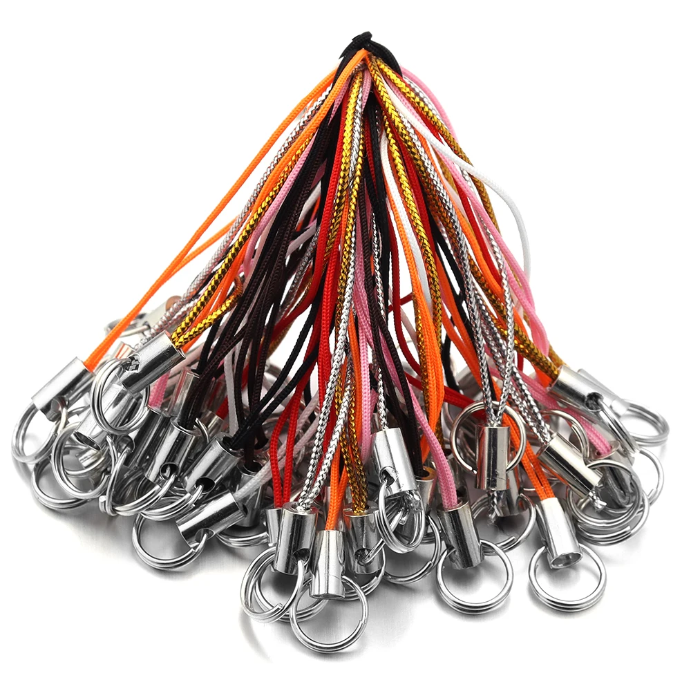 50pcs/lot Hand Wrist Lanyard String Short Grip Lanyard Mobile Phone Strap for USB Flash Drive Keychain ID Badge Holder DIY thumbnail 3