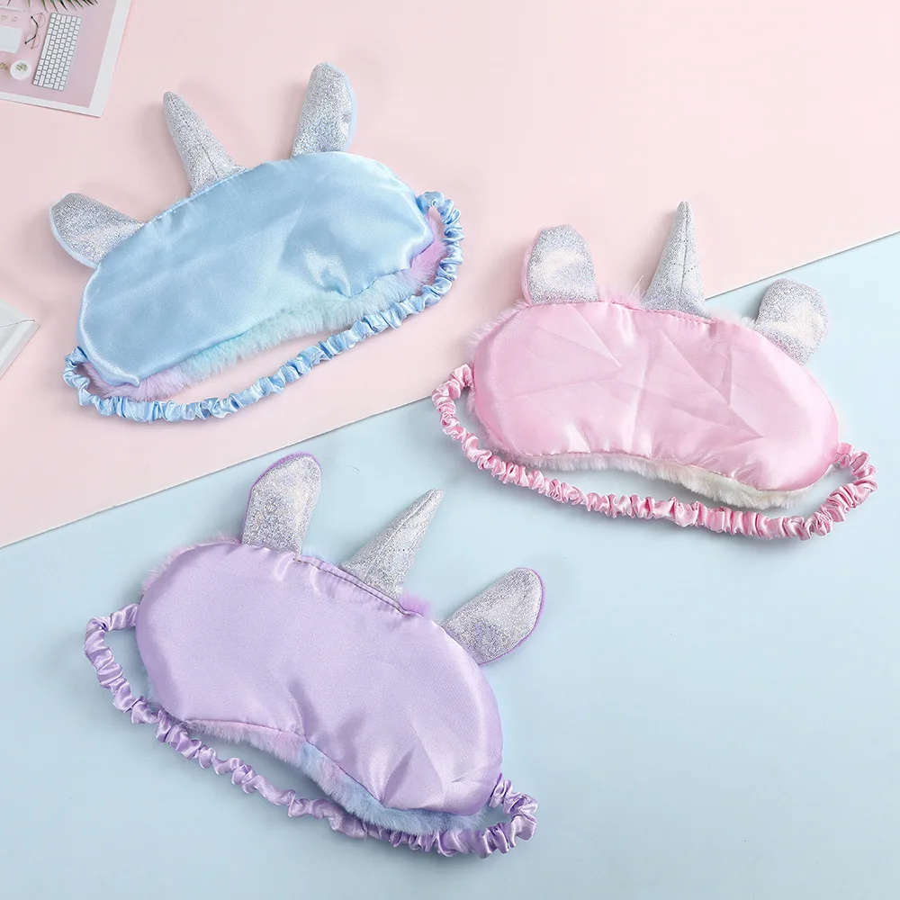 Cartoon Unicorn Party Anime Sleeping Mask Kids Gift Cute Blindfolds Travel Sleep Eye Band Shade Rest Eyepatch thumbnail 3