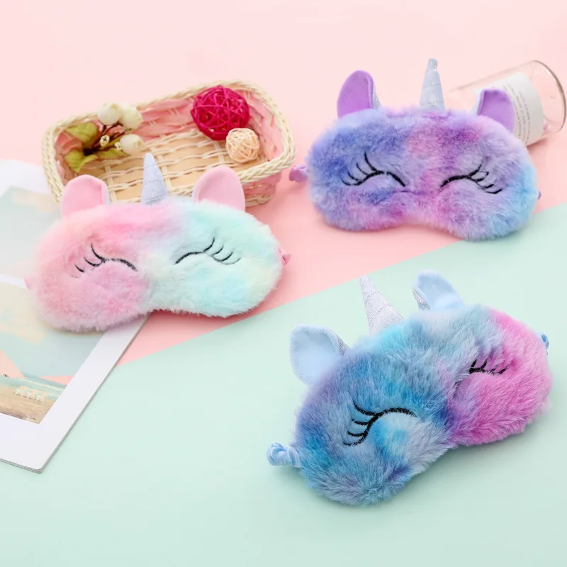 Cartoon Unicorn Party Anime Sleeping Mask Kids Gift Cute Blindfolds Travel Sleep Eye Band Shade Rest Eyepatch thumbnail 2
