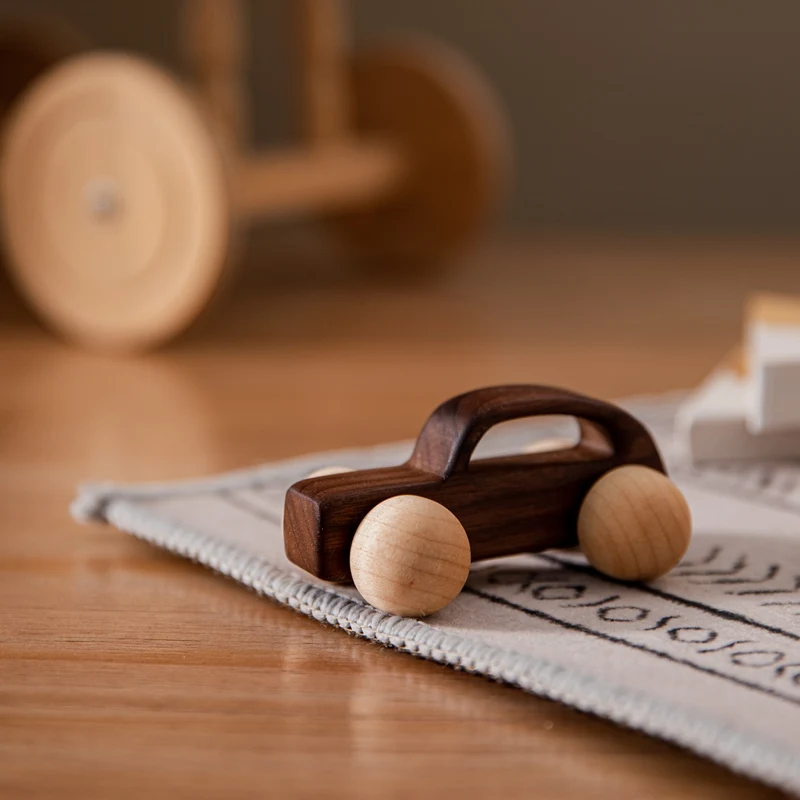 Wooden Child Block For Babies BPA Free Organic Beech Animal Shape Baby Toy Car Montessori Toys Brain Game Handmade Crafts Gifts thumbnail 5