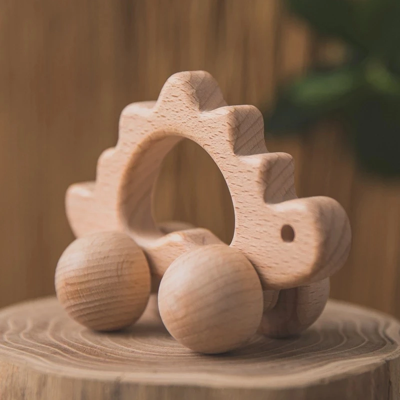 Wooden Child Block For Babies BPA Free Organic Beech Animal Shape Baby Toy Car Montessori Toys Brain Game Handmade Crafts Gifts thumbnail 6