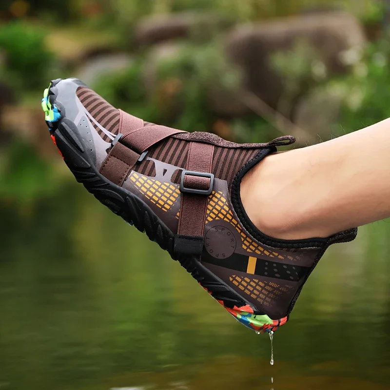 2021 New Men Aqua Shoes Quick Dry Beach Shoes Women Breathable Sneakers Barefoot Upstream Water Footwear Swimming Hiking Sport thumbnail 5