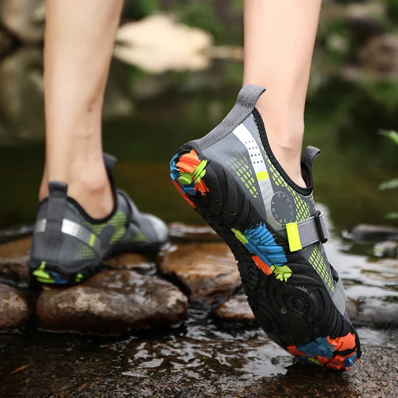 2021 New Men Aqua Shoes Quick Dry Beach Shoes Women Breathable Sneakers Barefoot Upstream Water Footwear Swimming Hiking Sport thumbnail 3
