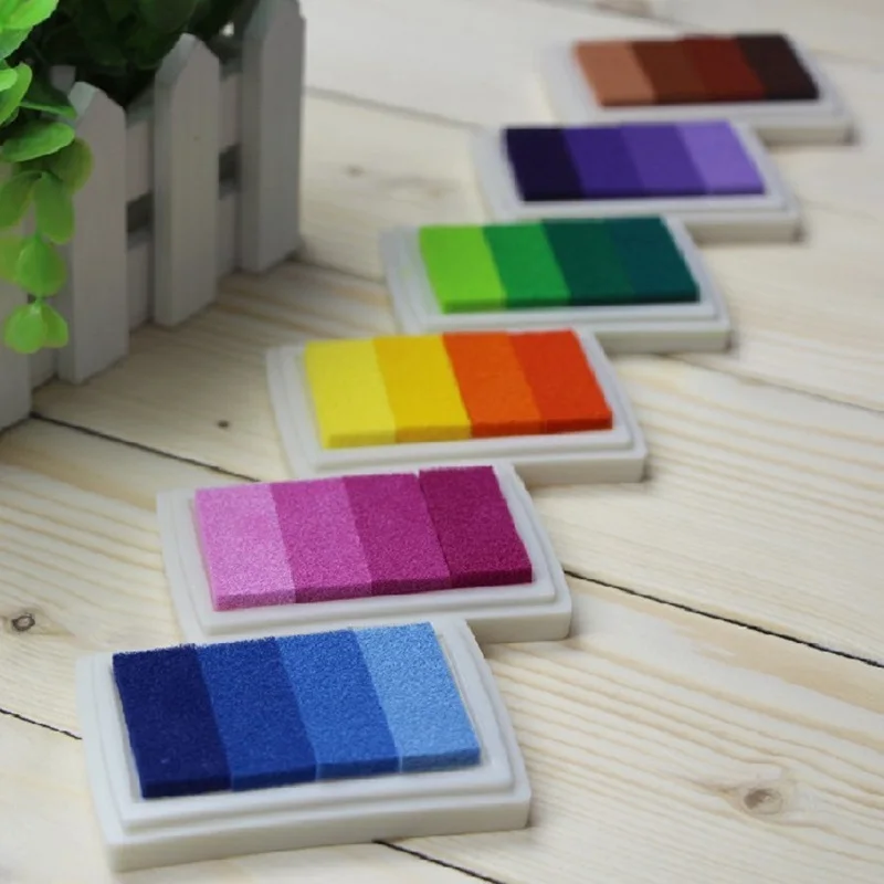 Mohamm 1PC DIY Gradient Multifunction Inkpad Stationery School Supplies thumbnail 4