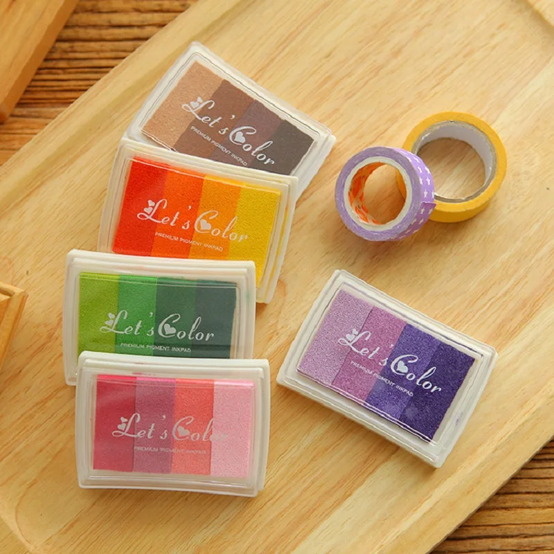 Mohamm 1PC DIY Gradient Multifunction Inkpad Stationery School Supplies thumbnail 2