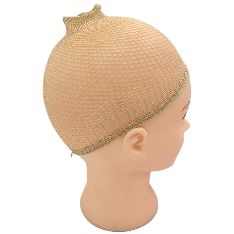 4 pieces TOP OPEN Black NEW Fashion Weaving Cap Stretchable Elastic Hair Net  Snood Wig Cap Hairnet Hair Mesh thumbnail 2