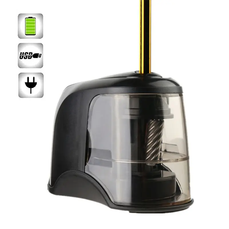 Desktop Electric Pencil Sharpener with USB Cord Auto Feed-in Clear Shaving Box for Student School Boy Girl Class Rewards W3JD thumbnail 3