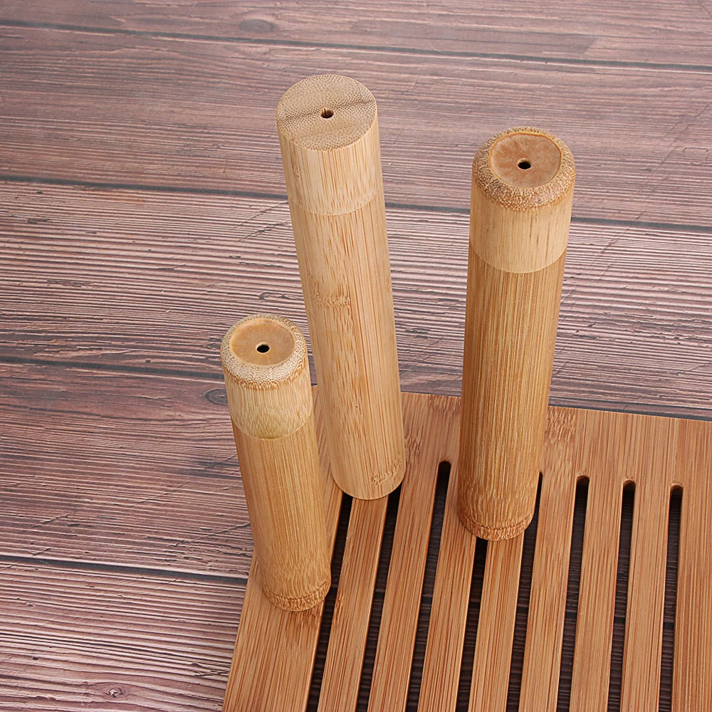 1PC Natural Bamboo Tube Eco-Friendly Toothbrush Case 21cm for Adult Health Oral Hygiene Travel Portable Toothbrush Holder thumbnail 5