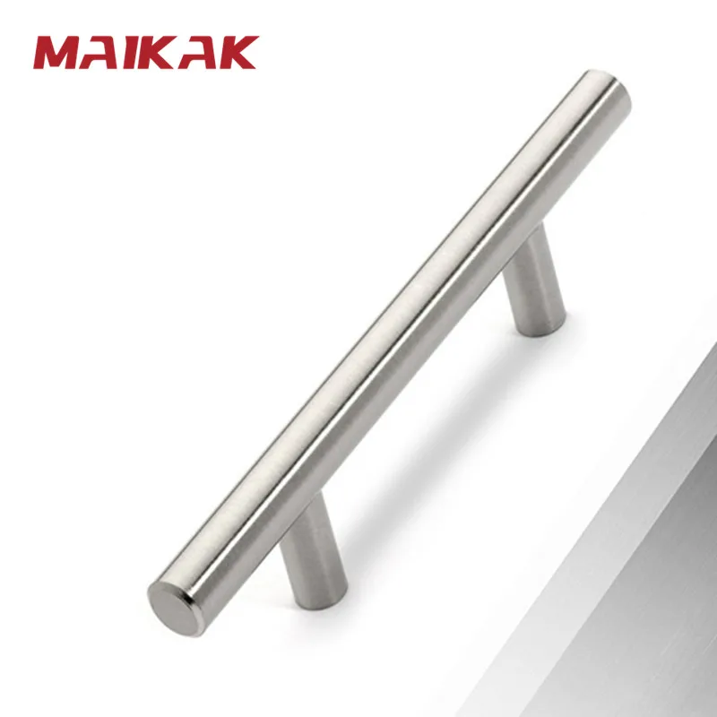 MAIKAK Modern Stainless Steel Kitchen Door Cabinet T Bar Handle Pull Knob Cabinet Knobs Furniture Handle Cupboard Drawer Handle thumbnail 2