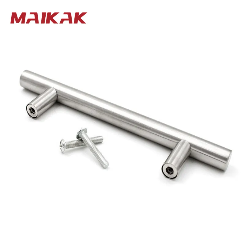MAIKAK Modern Stainless Steel Kitchen Door Cabinet T Bar Handle Pull Knob Cabinet Knobs Furniture Handle Cupboard Drawer Handle thumbnail 6