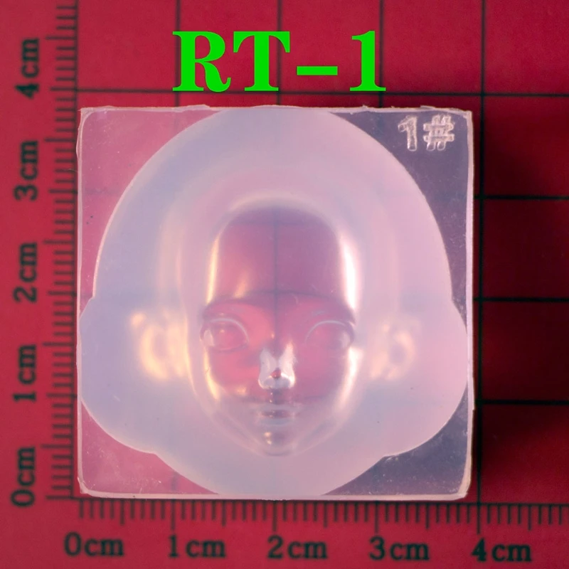 Human Face 3D Doll Epoxy Resin Mold Aromatherapy Plaster Silicone Mould DIY Dolls Face Clay Chocolate Molds Baking Tools Crafts thumbnail 3