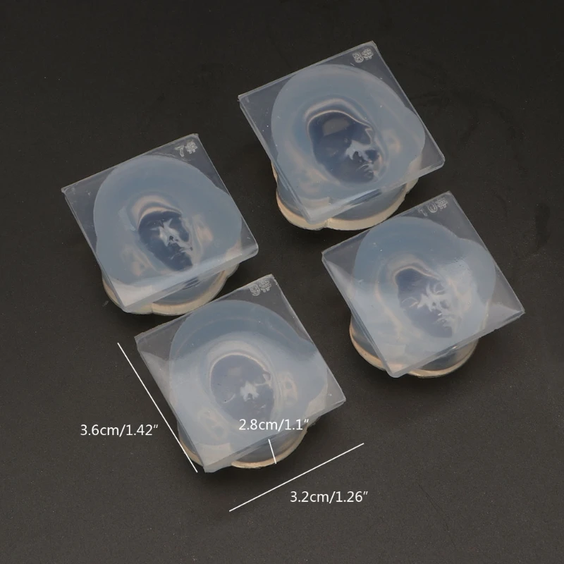 Human Face 3D Doll Epoxy Resin Mold Aromatherapy Plaster Silicone Mould DIY Dolls Face Clay Chocolate Molds Baking Tools Crafts thumbnail 6