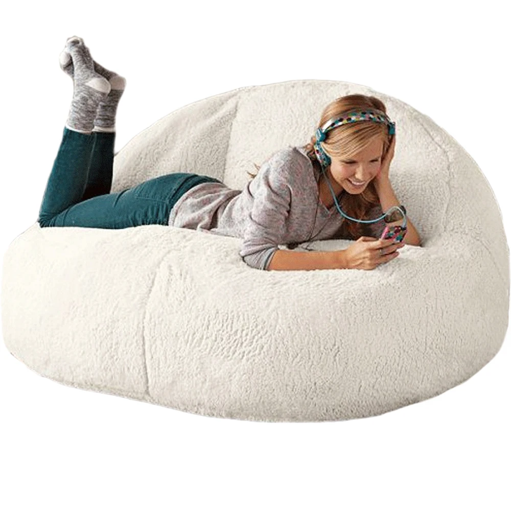 2021 New Bean Bag Sofa Bed Pouf No Filling Stuffed Giant Beanbag Ottoman Relax Lounge Chair Tatami Futon Floor Seat Furniture thumbnail 4