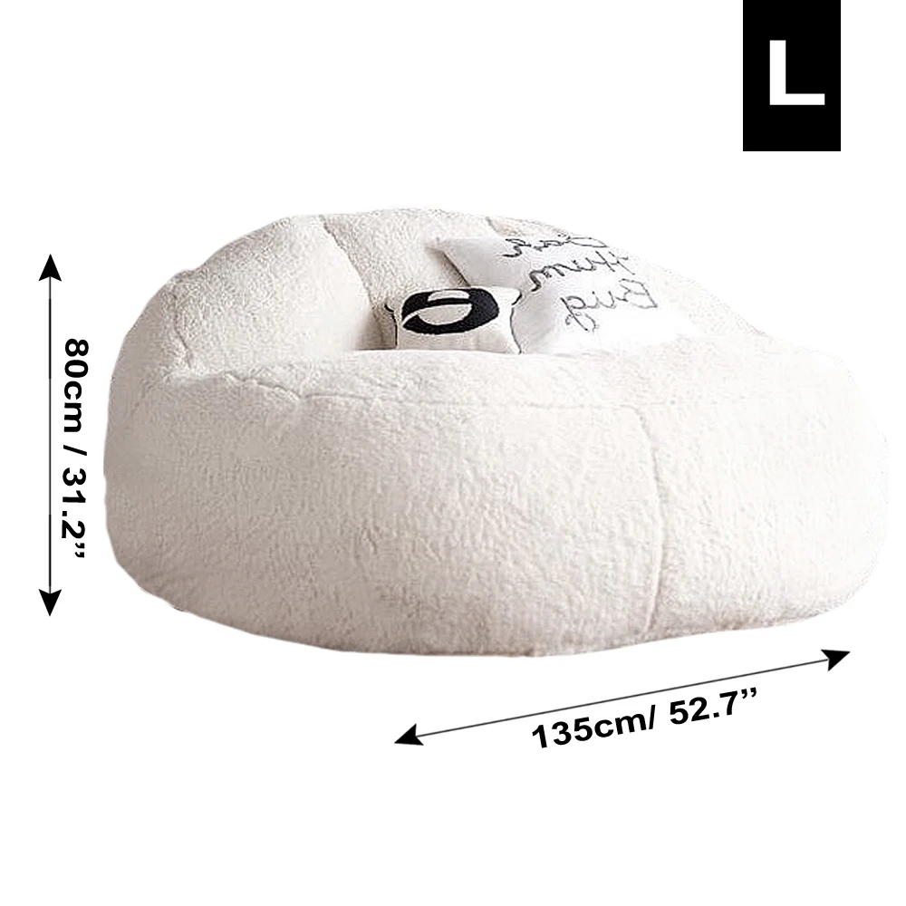 2021 New Bean Bag Sofa Bed Pouf No Filling Stuffed Giant Beanbag Ottoman Relax Lounge Chair Tatami Futon Floor Seat Furniture thumbnail 6