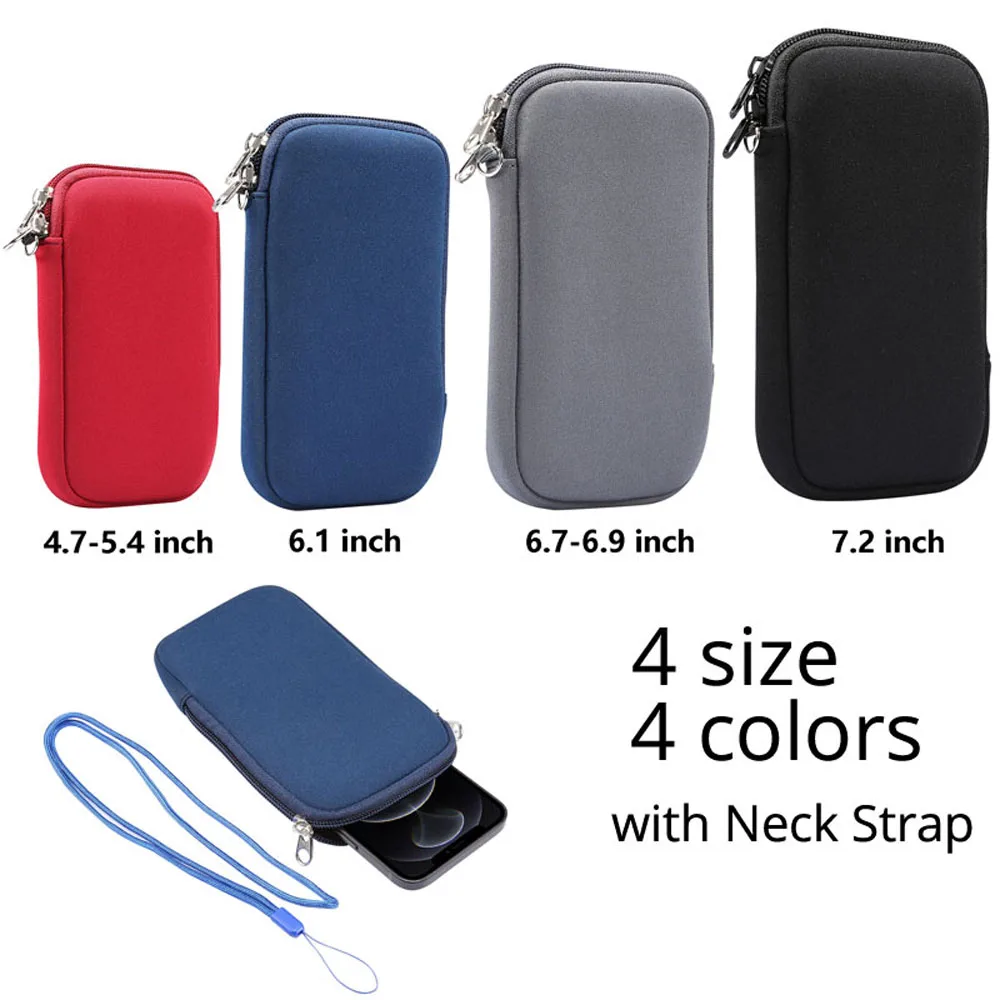 Universal 4.7-7.2 Inch Waterproof Phone Bag Pouch for iPhone Samsung Huawei Xiaomi Shockproof Cellphone Case with Shoulder Strap thumbnail 5