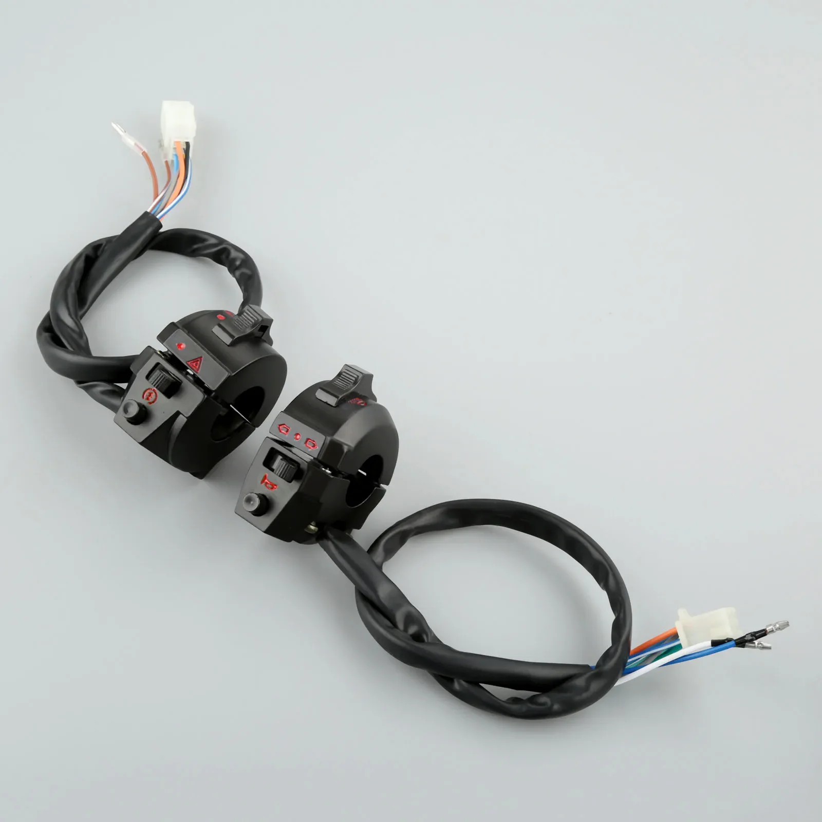 7/8" 22mm Motorcycle Motorbike ATV Handlebar Left Right Side Control Switch High/Low Beam Light Turn Signal Horn Switch Parts thumbnail 3