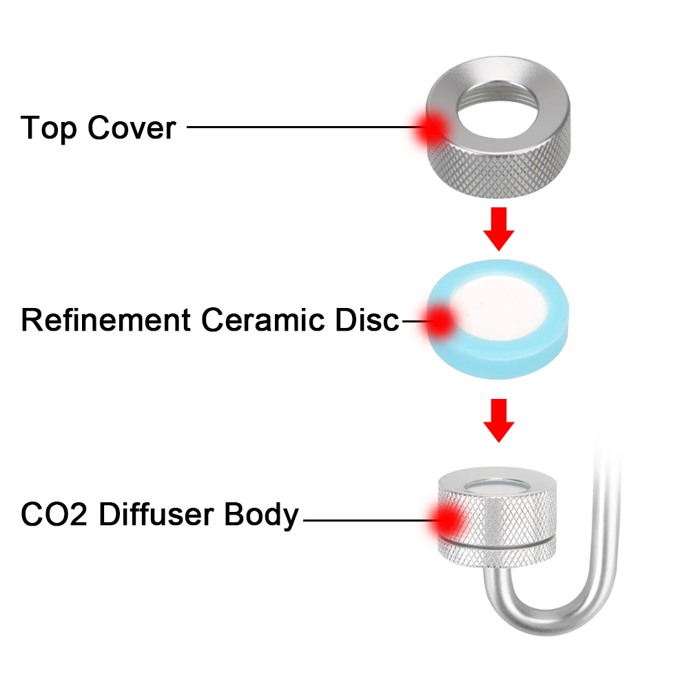 CO2 Generato Fish Tank Bubble Atomizer With Suction Cup For Aquatic Plant Growth Aquarium CO2 Diffuser Aquarium Accessoires thumbnail 3