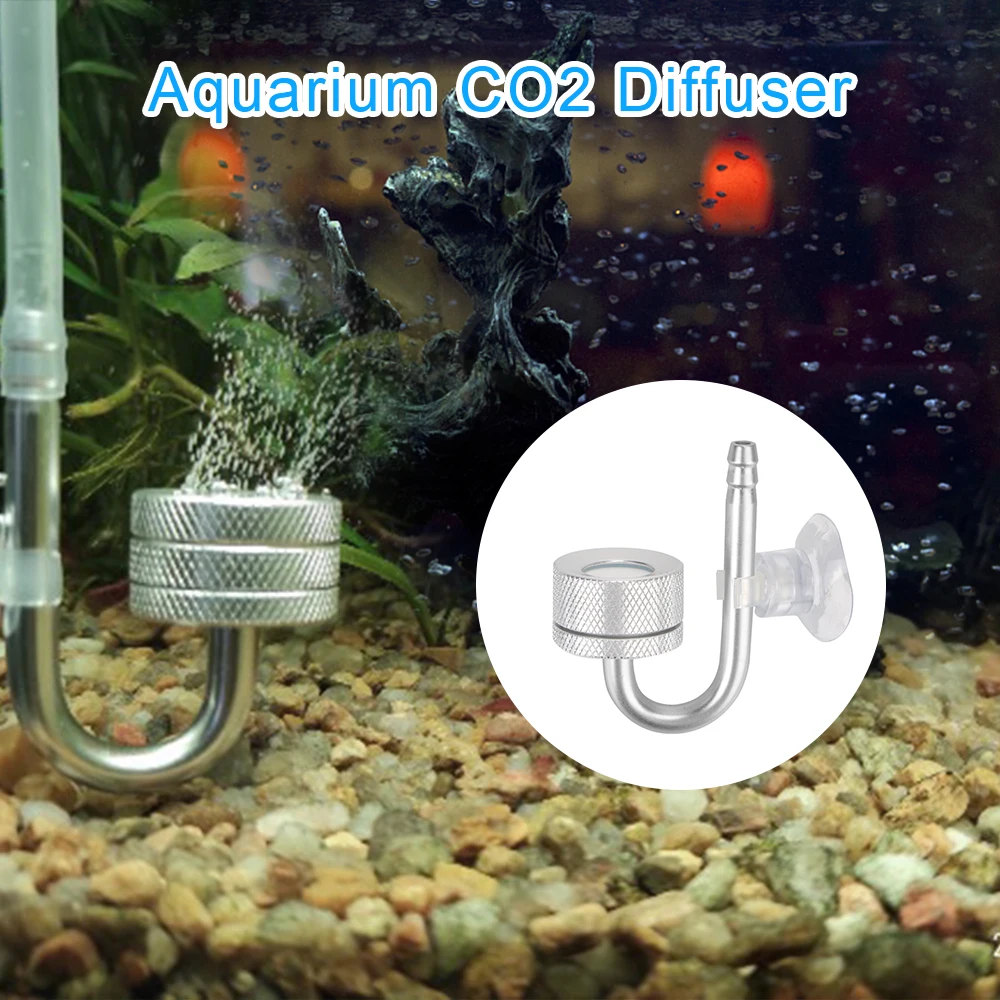 CO2 Generato Fish Tank Bubble Atomizer With Suction Cup For Aquatic Plant Growth Aquarium CO2 Diffuser Aquarium Accessoires