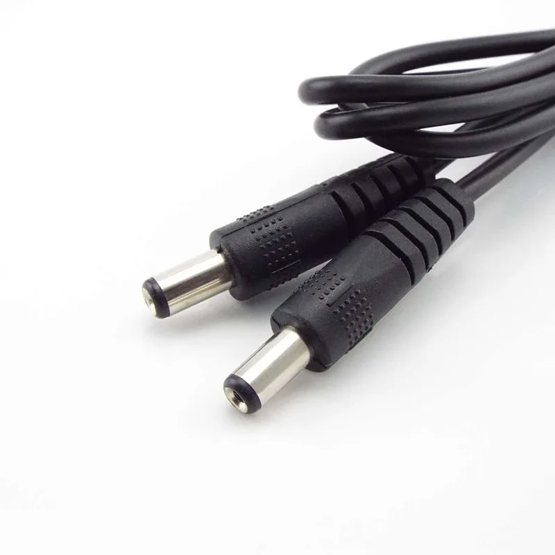 12V 3A DC male to male Power supply diy cord cable 5.5 x 2.1mm Male CCTV Adapter Connector Power Extension Cords 0.5M/1M/2M thumbnail 4
