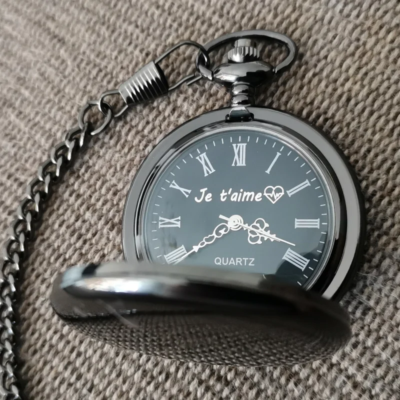 Customize Your LOGO Name Text 47MM Quartz Personalize Pocket Watch Vintage Bestman Groomsmen Wedding Gift Anniversary Presents thumbnail 5