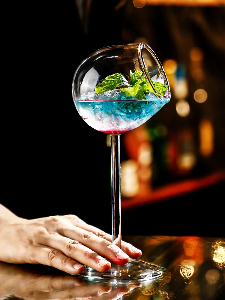 Creative Cocktail Glass - Porcupine Fish/Swan/Rose/Octopus/Bird Design Cocktail Glass, Novelty Drink Cup for KTV Bar Night Party thumbnail 6