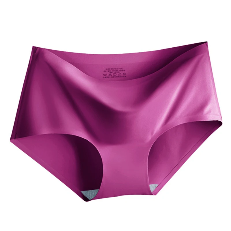 AOTOLK 3Pcs/Set Large Size XXL Seamless Women Panties Mid-waist Briefs Female Breathable Underwear Ice silk Crotch Lingerie thumbnail 4
