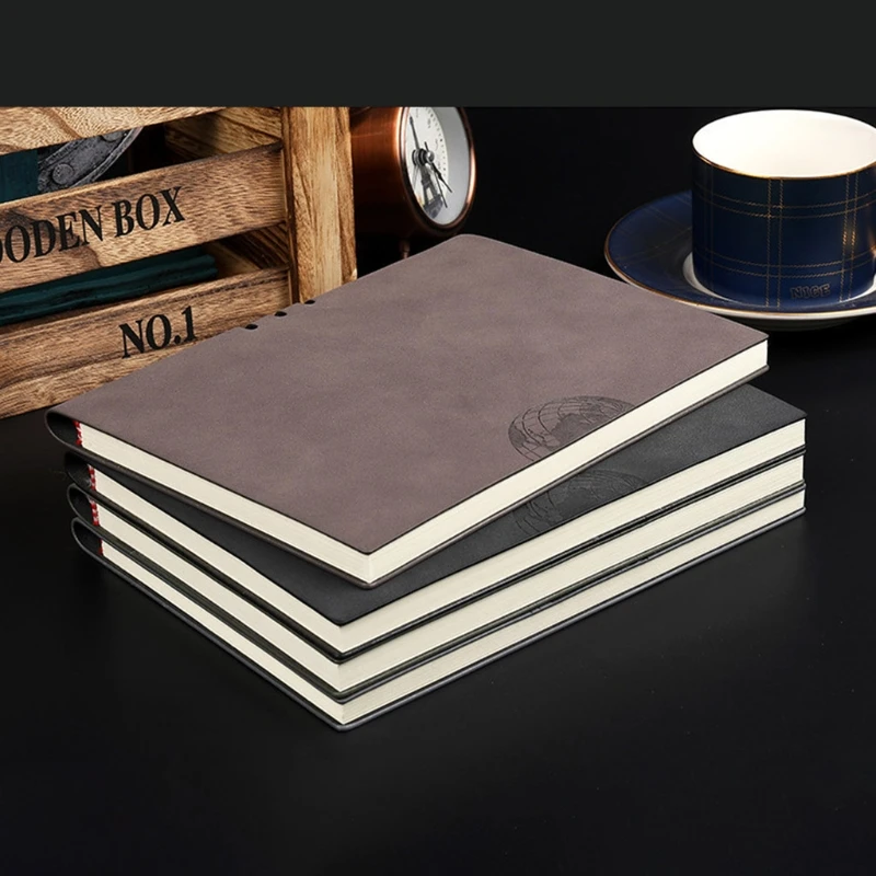 Agenda Organizer Hardcover Note Book Office School Supply PU Leather A5 Notebook Notepad Diary Business Journal Planner W3JD thumbnail 3