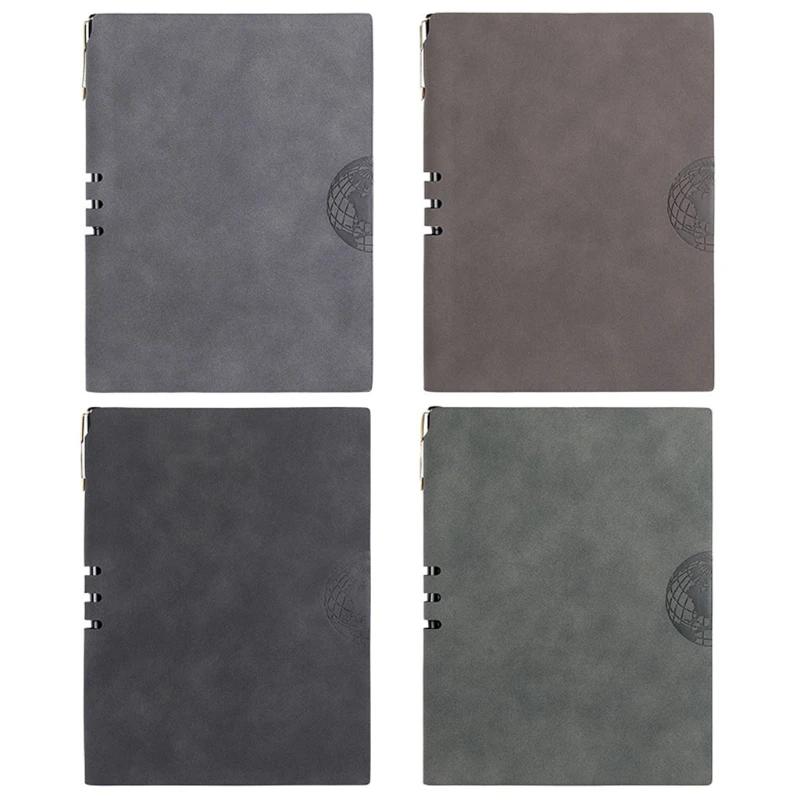 Agenda Organizer Hardcover Note Book Office School Supply PU Leather A5 Notebook Notepad Diary Business Journal Planner W3JD thumbnail 6