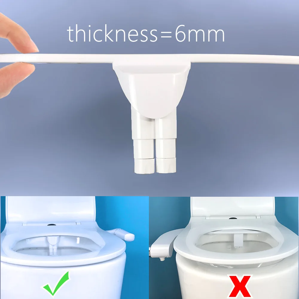 Bidet Left Handed Bidets on Lefty Side Hand Toilet Seat Attachment For Lefthanders Water Sprayer Non-Electric Bidets thumbnail 4