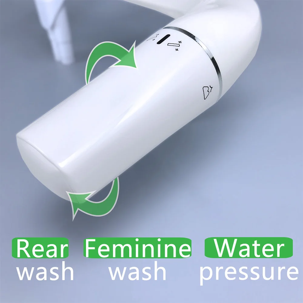 Bidet Left Handed Bidets on Lefty Side Hand Toilet Seat Attachment For Lefthanders Water Sprayer Non-Electric Bidets thumbnail 2