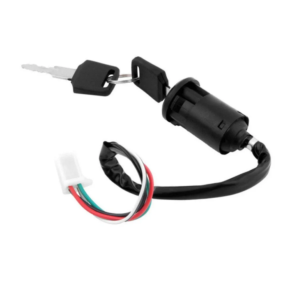 Universal 4-Wire Motorcycle Ignition Key Lock Switch 4 Wire Fit for 50cc/110cc/125cc/150cc/200cc/250cc Mini Quad ATV Dirt Bike thumbnail 2