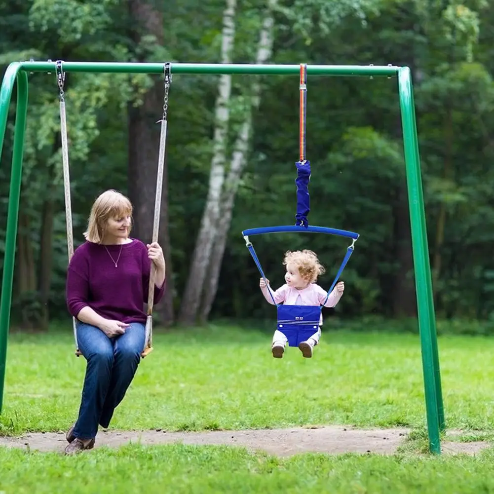 Baby Standing Door Jumper Exerciser Outdoor Baby Swing Bouncing Chair Sliding Adjustment Kid Jump Hammock Seat Without Bracket thumbnail 5