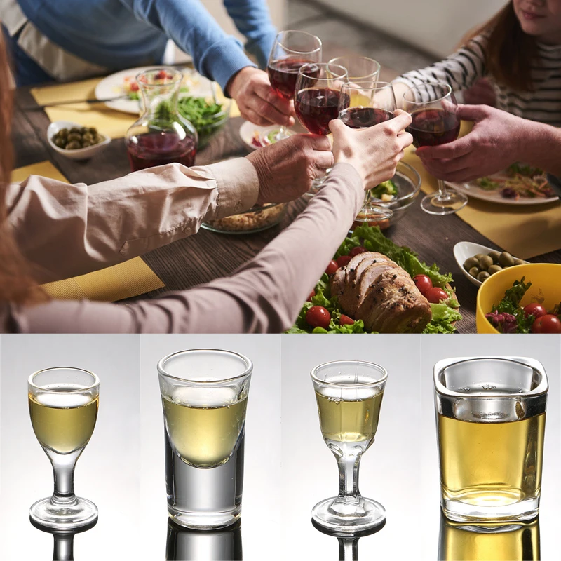 Chinese styl Style Drinking Glass Bar Party Glass Tumblers Vodka Tequila Cordial Espresso Liqueur Shot Glasses Kitchen Drinkware
