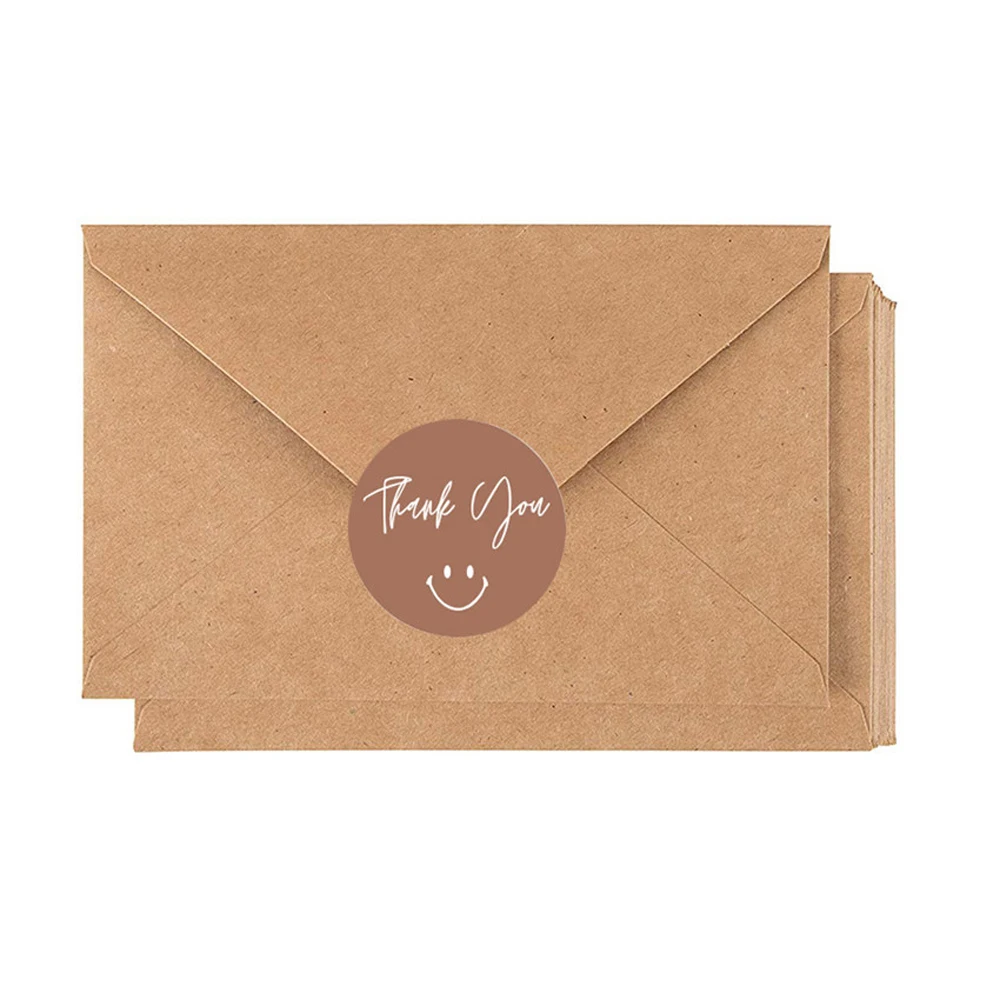 100-500pcs Round Thank You Stickers for Envelope Seal Labels Gift Packaging decor Birthday Party Scrapbooking Stationery Sticker thumbnail 5
