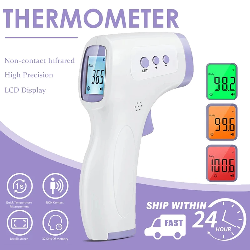 Medical Household Infrared Fever Thermometer Digital Baby Adult Non-contact Laser Body Temperature Ear Thermometer/Oximeter thumbnail 4