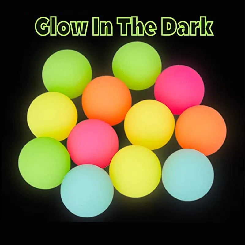 1PCS Big Size 55MM Bouncy Balls For Kids Party Favors Children Luminous Toys Glow In The Dark Birthday Gifts Carnival Prizes thumbnail 5