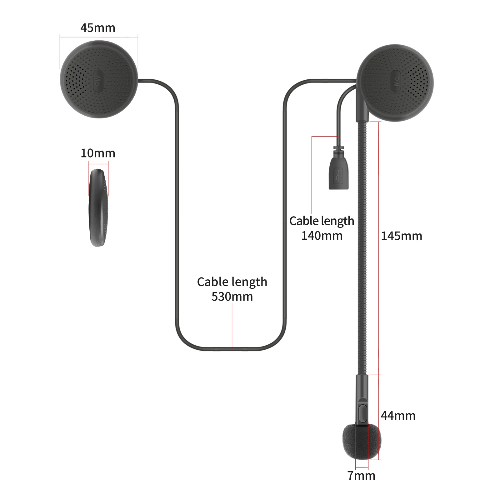 VR robot Motorcycle Bluetooth 5.0 Stereo Headset Moto Universal Helmet Headphones Wireless Handsfree Call with Holder Clip thumbnail 6