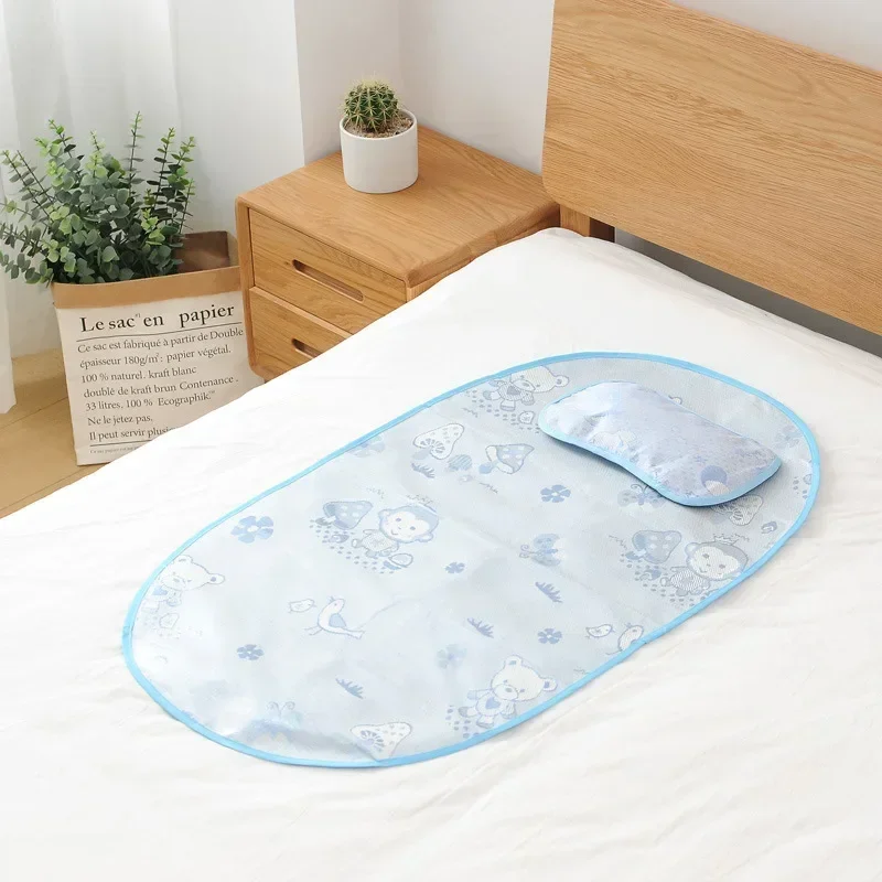 New Portable Crib Breathable Folding Newborns Care Bedding Set with Mosquito Net Basket Pillow Cotton Sleeping Cot Baby Nest Bed thumbnail 5